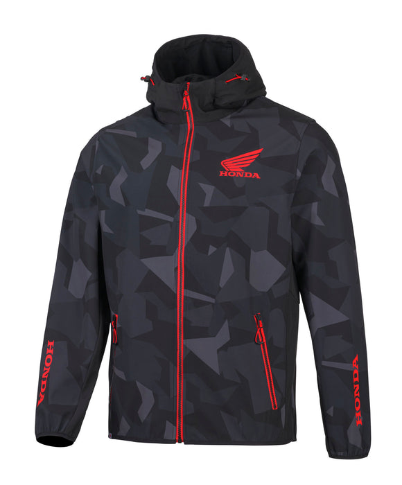 VESTE SOFTSHELL HONDA CAPSULE 2026 NOIR GRIS