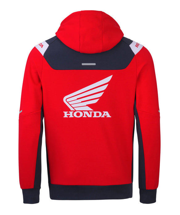 SWEAT CAPUCHE RACING HONDA 2026 ROUGE BLEU