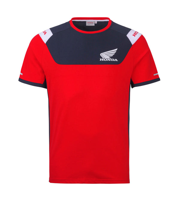 TEE -SHIRT RACING HONDA 2026 ROUGE BLEU