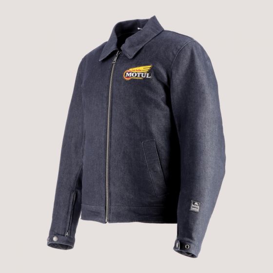 BLOUSON HELSTON X MOTUL TOILE MECANIC