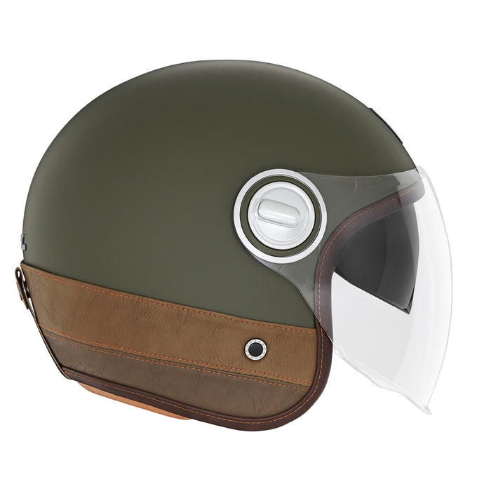 CASQUE JET NOX PREMIER HERITAGE CUIR