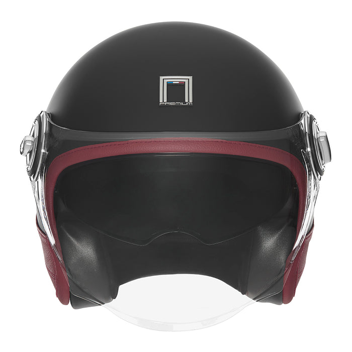 CASQUE JET NOX PREMIER HERITAGE CUIR