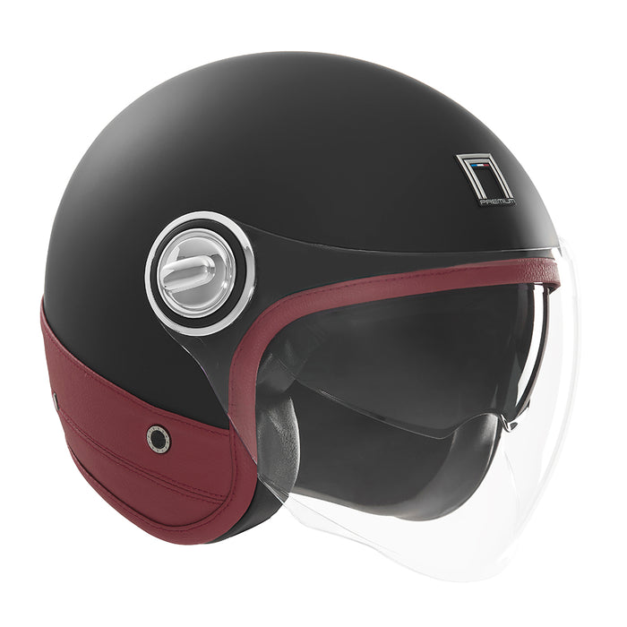 CASQUE JET NOX PREMIER HERITAGE CUIR