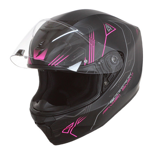 CASQUE SCORPION EXO-391 SPADA NOIR MAT ROSE — Motoland-Dunkerque