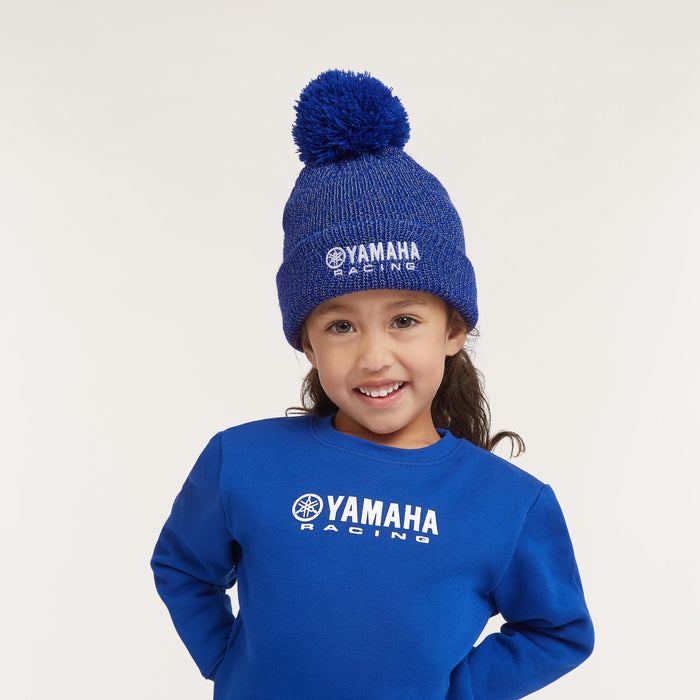 BONNET A POMPOM YAMAHA ENFANT PADDOCK ESSENTIEL BLEU 2026