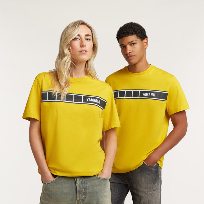 TEE SHIRT YAMAHA SPORT HERITAGE JAUNE NOIR UNISEXE 26