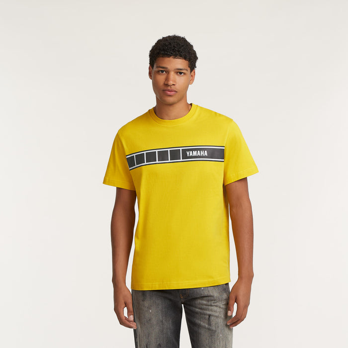 TEE SHIRT YAMAHA SPORT HERITAGE JAUNE NOIR UNISEXE 26