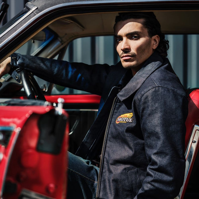BLOUSON HELSTON X MOTUL TOILE MECANIC