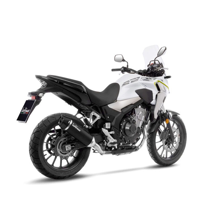 SILENCIEUX INOX NOIR LEOVINCE HONDA CB500F/X/R 2019-2023