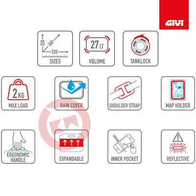 SACOCHE GIVI TANKLOCK EA143