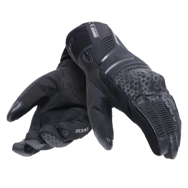 gants homme doubles polaire compatibles ecran tactile noir