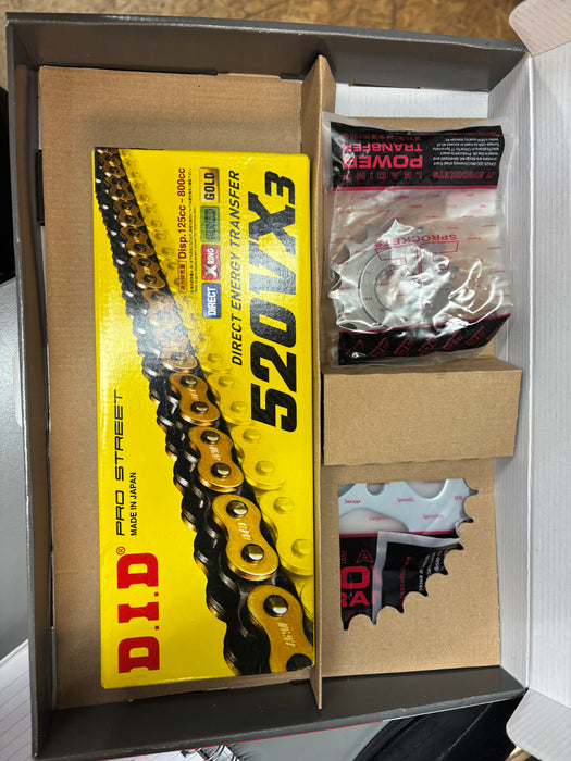 KIT CHAINE DID/JT 520VX3 15/45 STANDARD