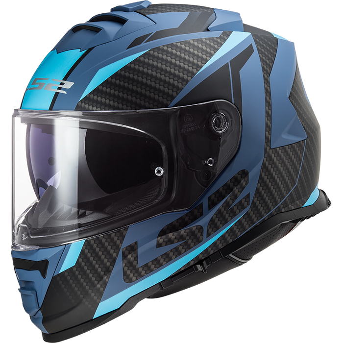 CASQUE LS2 FF800 STORM RACER BLEU MAT - motoland