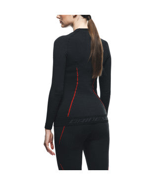 T-SHIRT DAINESE FEMME THERMO LS LADY NOIR ROUGE
