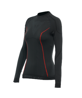 T-SHIRT DAINESE FEMME THERMO LS LADY NOIR ROUGE