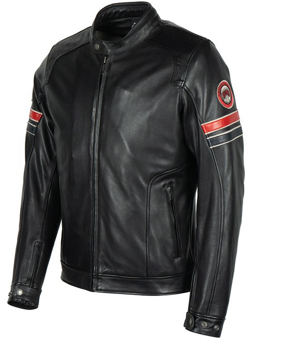 BLOUSON CUIR HELSTONS ELRON NOIR - motoland