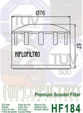 FILTRE A HUILE HF184 - motoland