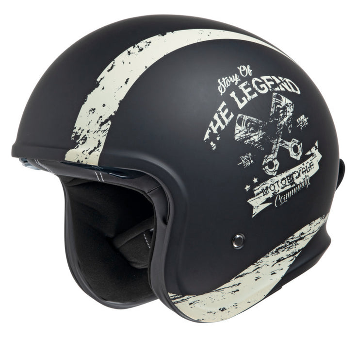 CASQUE IXS 880 2.0 MAT NOIR IVOIRE - motoland