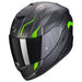 CASQUE SCORPION EXO-1400 AIR FORTUNA NOIR MAT VERT - motoland