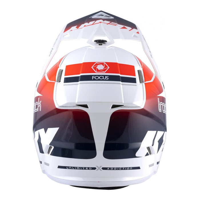 CASQUE KENNY TRACK 2022 PATRIOT BLANC ROUGE BRILLANT - motoland