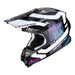 CASQUE SCORPION VX16 AIR  TUB NOIR METAL BLANC - motoland