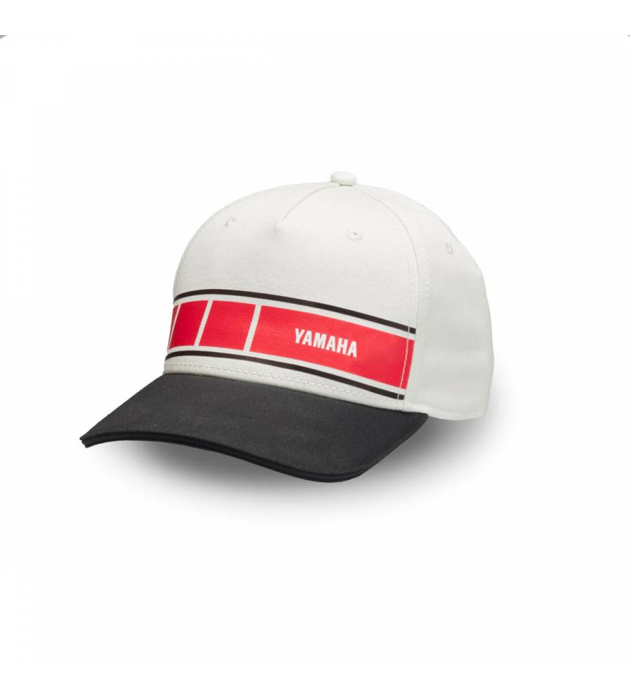 CASQUETTE YAMAHA ADULTE LUSK 60 EME ANNIVERSAIRE BEIGE ROUGE NOIR