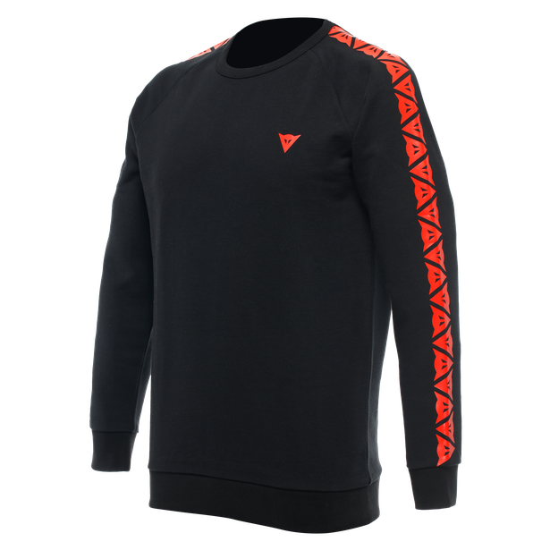 SWEATER DAINESE STRIPES NOIR ROUGE FLUO