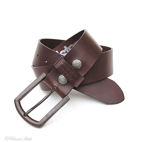 CEINTURE HELSTONS CUIR MARRON