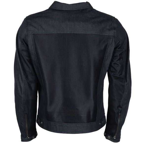 BLOUSON HELSTON TOILE WESTERN COTON RENFORCEE BLEU