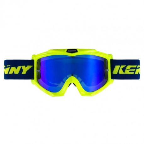 LUNETTES TRACK + ADULT BLUE NEON YELLOW - motoland