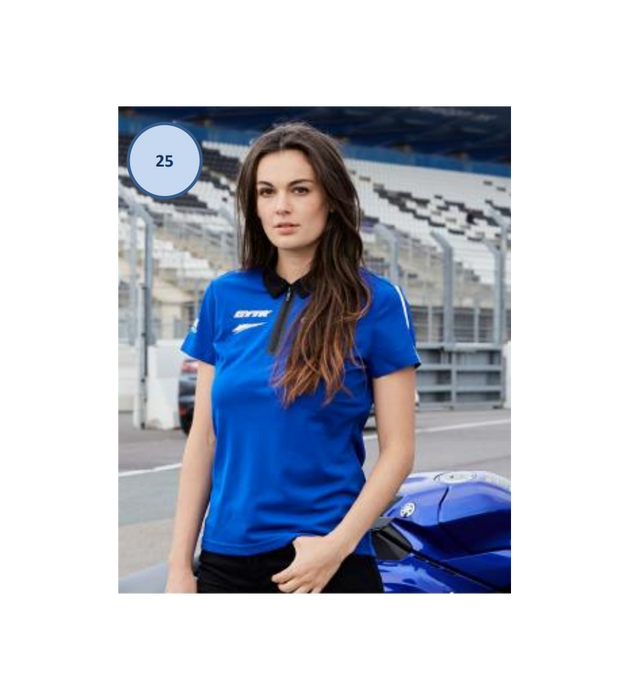 POLO YAMAHA FEMME 2022 LANCE BLEU