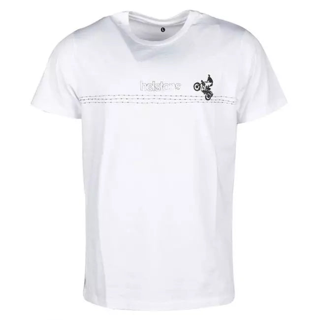 TEE SHIRT HELSTON EVASION COTON  BLANC