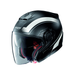 CASQUE JET NOLAN N40.5 RESOLUTE N-COM FLAT NOIR BLANC - motoland